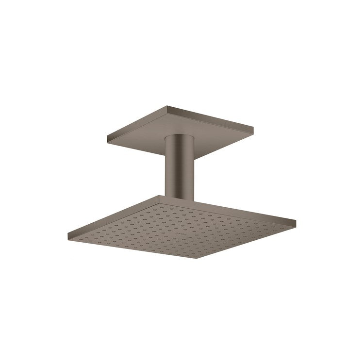 Showerhead ShowerSolutions 2 Functions with Ceiling Connector and Green Diverter Brushed Black Chrome 9-3/8 Inch 1.75 Gallons per Minute for Requires 26434181 Rough - Image 1