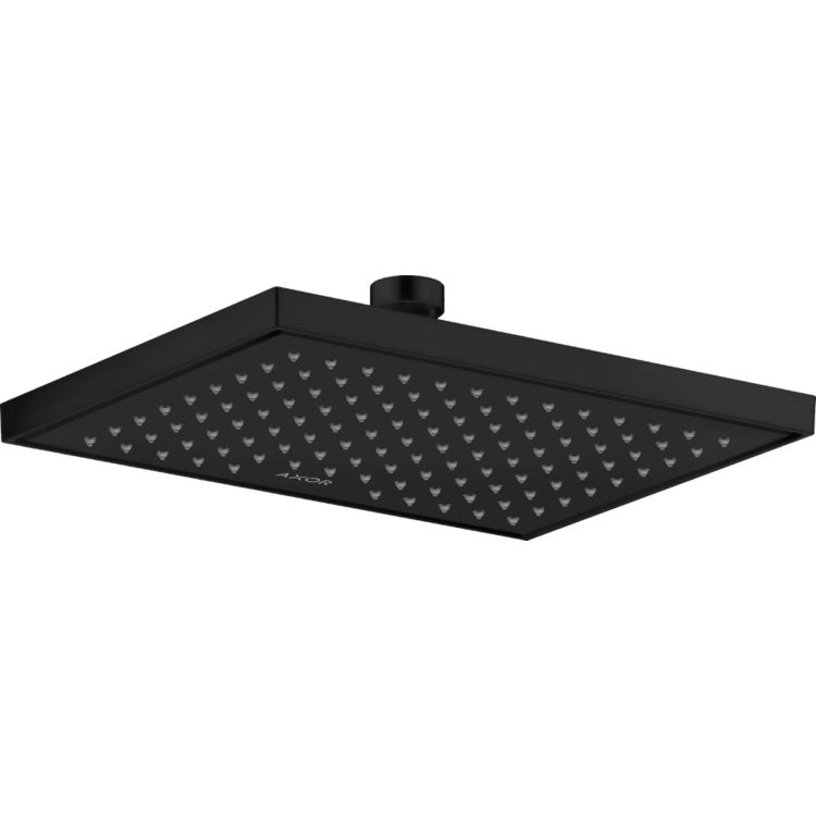 Showerhead ShowerSolutions 1 Functions Matte Black 9-5/8 Inch 1.75 Gallons per Minute for Requires Ceiling Mount Pipe or Shower Arm - Image 1
