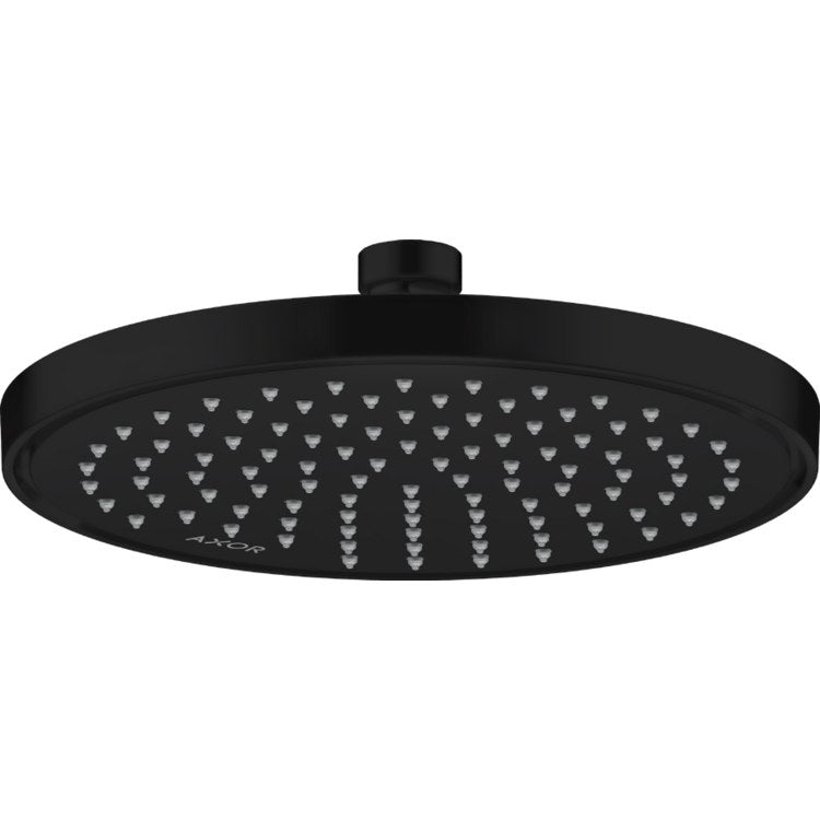 Showerhead ShowerSolutions 1 Functions Matte Black 8-5/8 Inch 1.75 Gallons per Minute for Requires Ceiling Mount Pipe or Shower Arm - Image 1