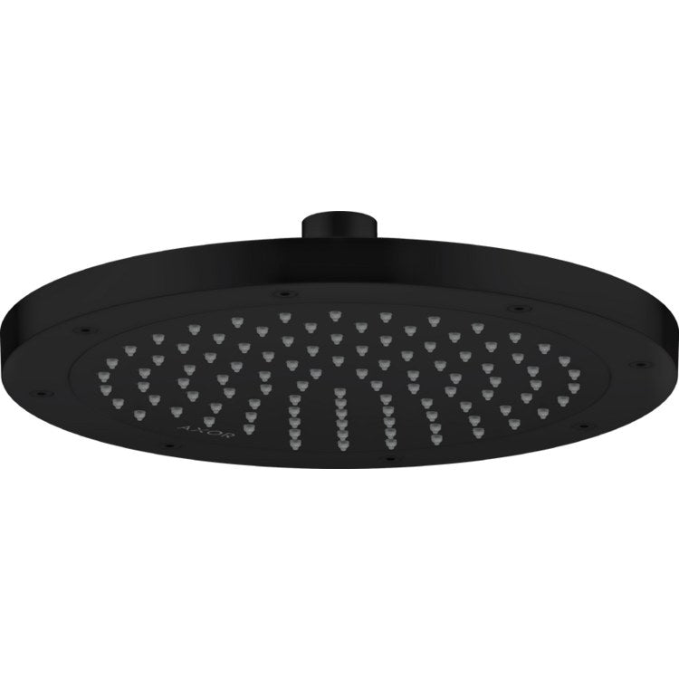 Showerhead ShowerSolutions 1 Functions Matte Black 9-7/8 Inch 1.75 Gallons per Minute for Requires Ceiling Mount Pipe or Shower Arm - Image 1
