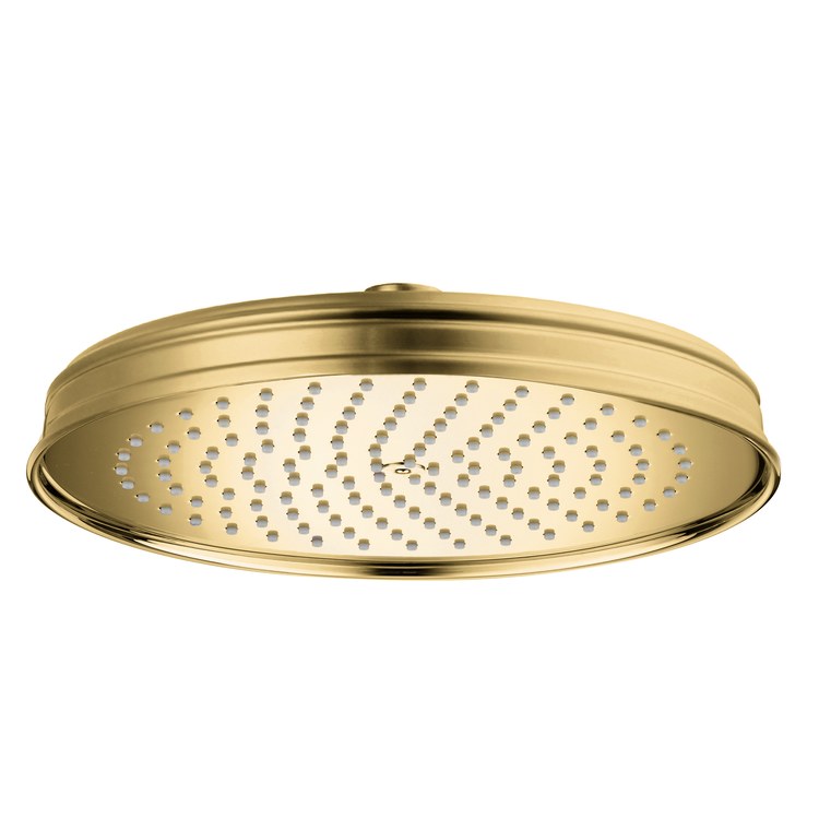 Showerhead Montreux 1 Functions Brushed Gold Optic 9-5/8 Inch 1.75 Gallons per Minute for Shower Arm - Image 1