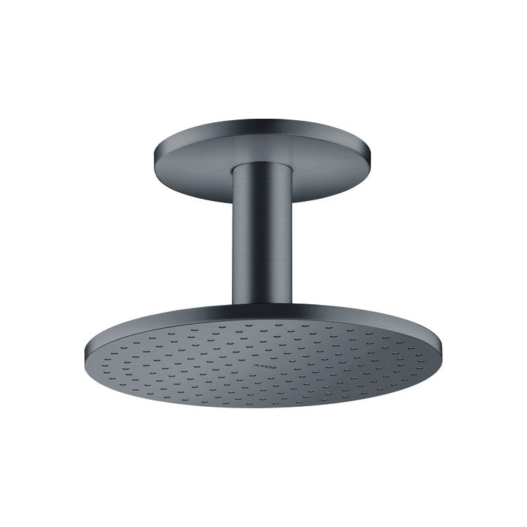 Showerhead ShowerSolutions 2 Functions with Ceiling Connector and Green Diverter Brushed Black Chrome 9-7/8 Inch 1.75 Gallons per Minute for Requires 26434181 Rough - Image 1