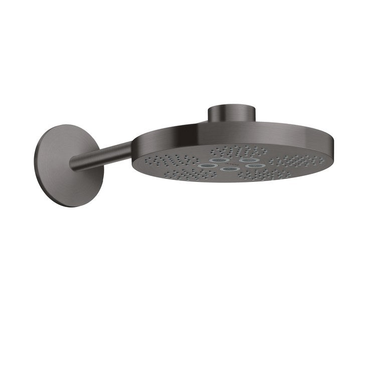 Showerhead One 280 2 Functions with Shower Arm Brushed Black Chrome 11 Inch 1.75 Gallons per Minute for Requires 35361181 Rough - Image 1