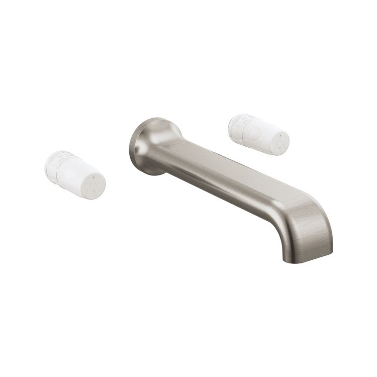Tub Filler Allaria Wall Mount 8 Inch Spread 2 Less Handle ADA Brilliance Luxe Nickel - Image 1