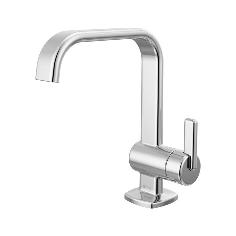 Lavatory Faucet Allaria 1 Lever ADA WaterSense Chrome 1.2 Gallons per Minute High Arc Less Drain 1 Hole
