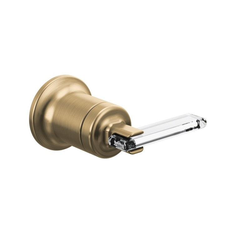 Handle Kit Allaria Zinc 1 Lever Brilliance Luxe Gold/Clear Acrylic ADA for Wall Mount Lavatory