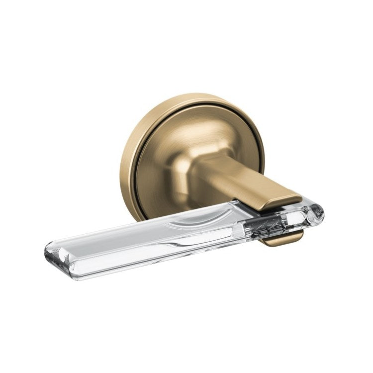 Handle Kit Allaria Zinc 2 Lever Brilliance Luxe Gold/Clear Acrylic ADA for Wall Mount Tub Filler - Image 1