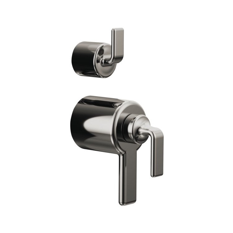 Handle Kit Allaria Zinc 2 Twist Lever Brilliance Black Onyx ADA for TempAssure Thermostatic Valve with Integrated Diverter Trim - Image 1