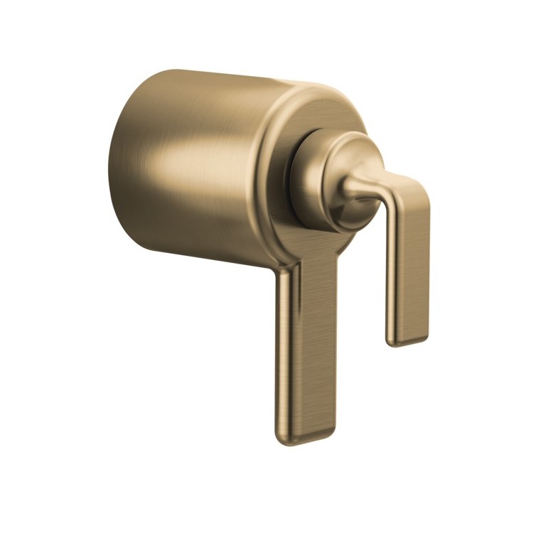 Handle Kit Allaria Zinc 1 Twist Lever Brilliance Luxe Gold ADA for Tempassure Thermostatic Valve Trim