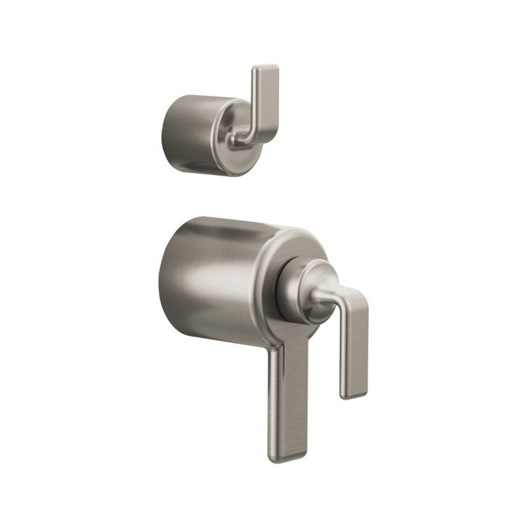 Handle Kit Allaria Zinc 2 Twist Lever Brilliance Luxe Nickel ADA for TempAssure Thermostatic Valve with Integrated Diverter Trim - Image 1