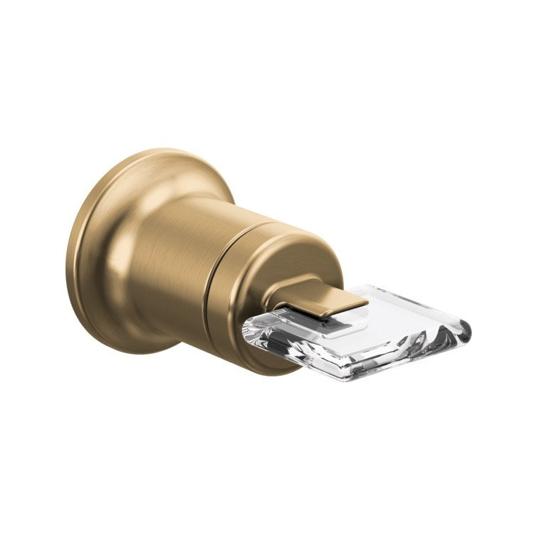 Handle Kit Allaria Zinc 1 Knob Brilliance Luxe Gold/Clear Acrylic ADA for Wall Mount Lavatory