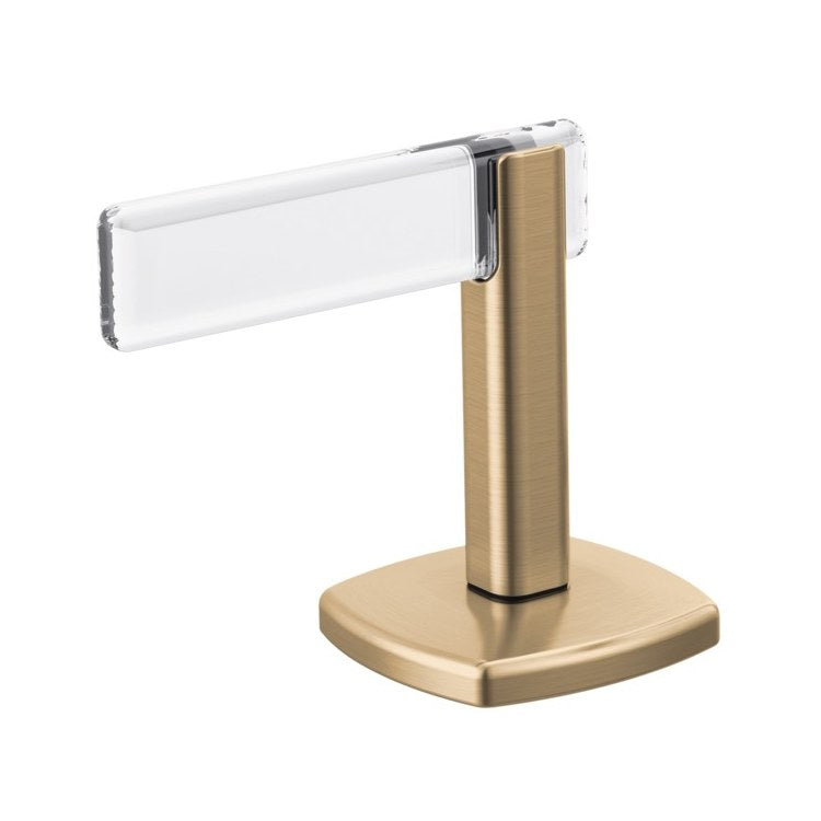 Handle Kit Allaria Zinc 2 Lever Brilliance Luxe Gold/Clear Acrylic ADA for Widespread Lavatory - Image 1