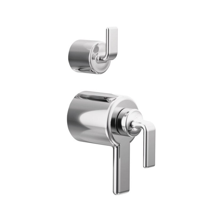 Handle Kit Allaria Zinc 2 Twist Lever Chrome ADA for TempAssure Thermostatic Valve with Integrated Diverter Trim - Image 1