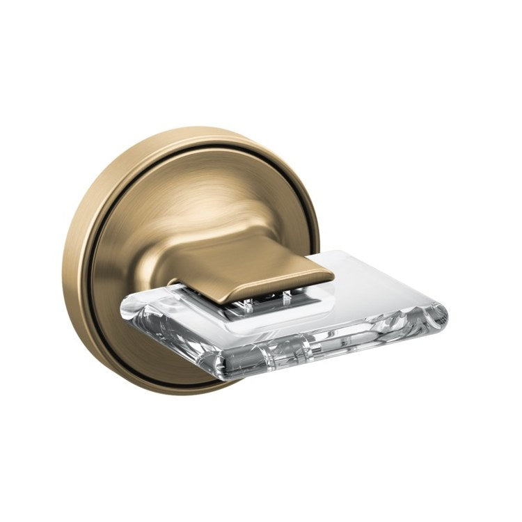 Handle Kit Allaria Zinc 2 Knob Brilliance Luxe Gold/Clear Acrylic ADA for Wall Mount Tub Filler - Image 1