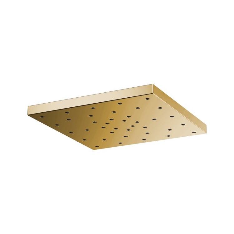 Showerhead Universal Showering 1 Functions Rain Can Brilliance Polished Gold 14 Inch 1.75 Gallons per Minute H2OKinetic Linear Square - Image 1