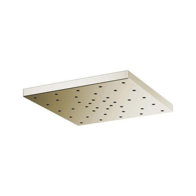 Showerhead Universal Showering 1 Functions Rain Can Brilliance Polished Nickel 14 Inch 1.75 Gallons per Minute H2OKinetic Linear Square - Image 1