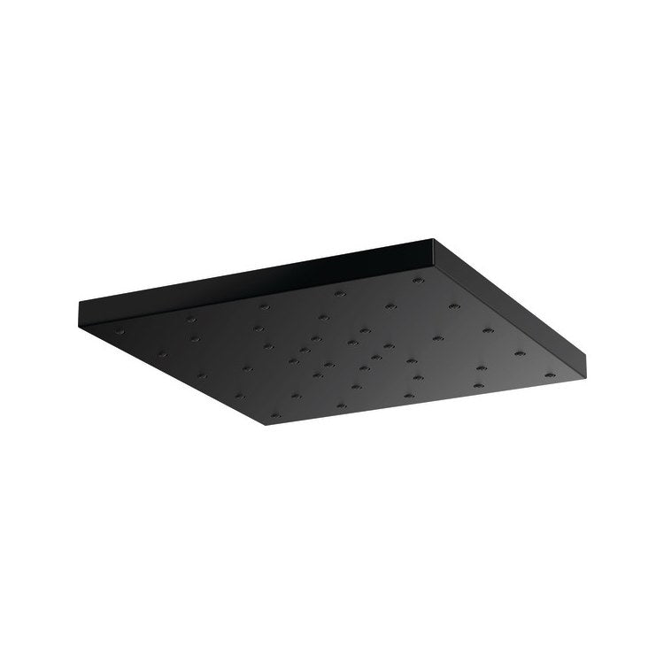 Showerhead Universal Showering 1 Functions Rain Can Matte Black 14 Inch 1.75 Gallons per Minute H2OKinetic Linear Square - Image 1