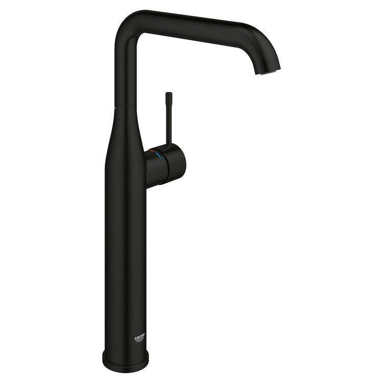 Vessel Faucet Essence Deck Mount 1 Lever ADA Matte Black 1.2 Gallons per Minute