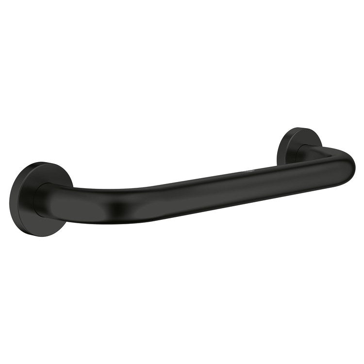 Grab Bar Essentials 12 Inch Matte Black ADA Wall - Image 1