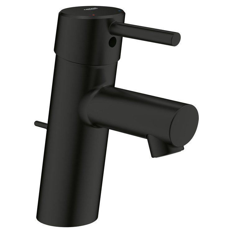 Lavatory Faucet Concetto S-Size 1 Lever ADA CALGreen/CEC/WaterSense Matte Black 1.2 Gallons per Minute Rigid Pop-Up 1 Hole EcoJoy/QuickFix/StarLight/SilkMove