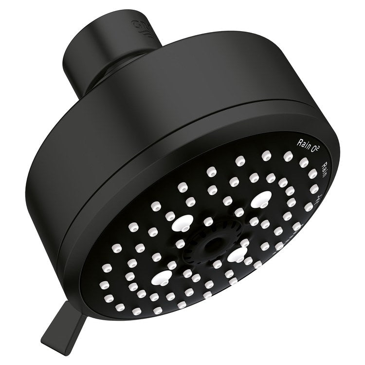 Showerhead Tempesta Cosmopolitan 100 4 Functions Matte Black 4 Inch 1.75 Gallons per Minute White Spray Face - Image 1