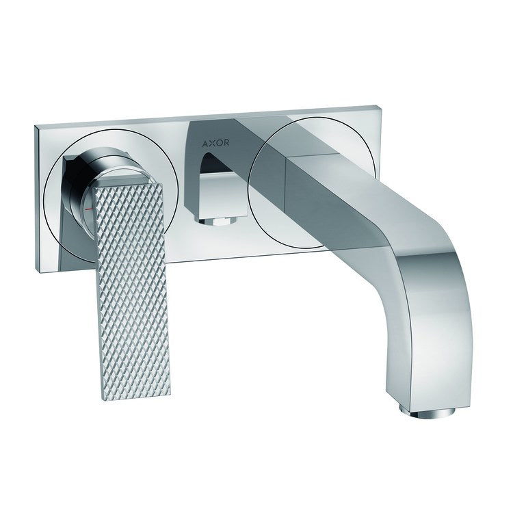 Faucet Trim Citterio Wall Mount Rhombic Cut with Base Plate 1 Lever Chrome ADA Rigid - Image 1