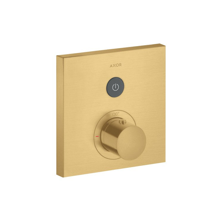 Thermostatic Trim ShowerSelect Square 1 Function 1 Knob Brushed Gold Optic 7.0 Gallons per Minute Metal