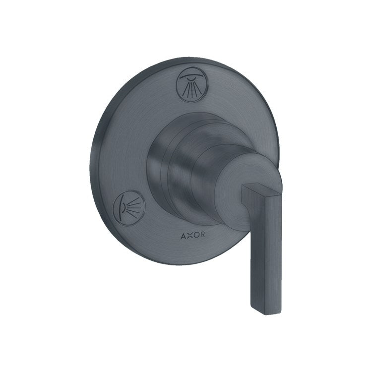 Diverter Trim Citterio Trio/Quattro Brushed Black Chrome 1 Lever ADA - Image 1