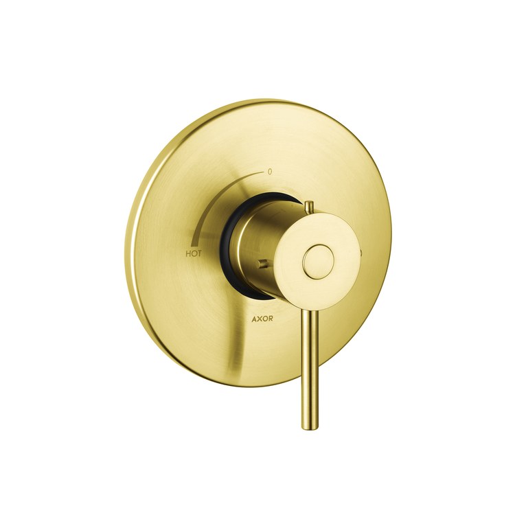 Pressure Balance Valve Trim Starck Round 1 Lever Brushed Gold Optic ADA 5.44 Gallons per Minute - Image 1