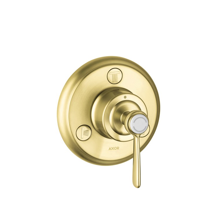 Diverter Trim Montreux Trio/Quattro Brushed Gold Optic 1 Lever ADA - Image 1
