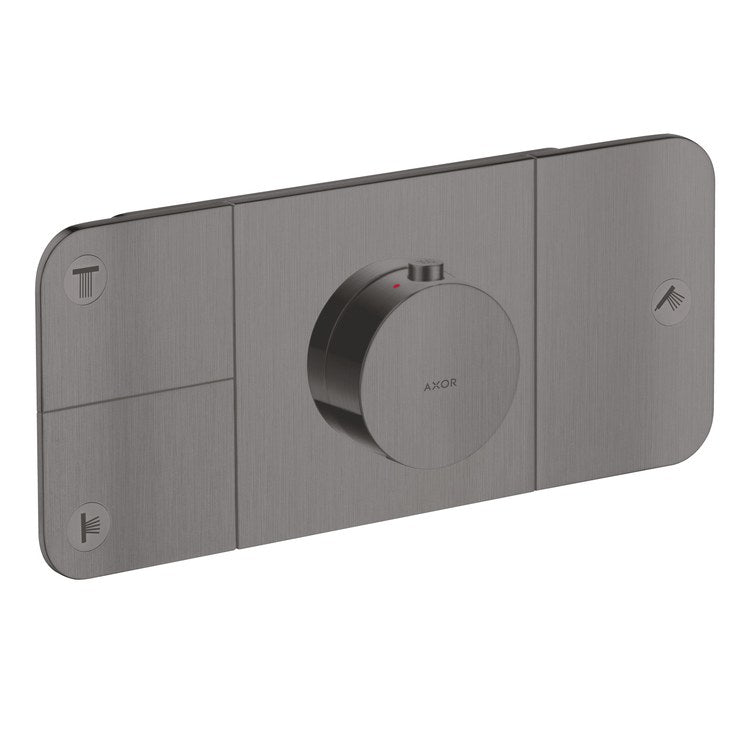 Thermostatic Trim One Module 3 Function 1 Knob Brushed Black Chrome for Requires Rough 45710181 - Image 1