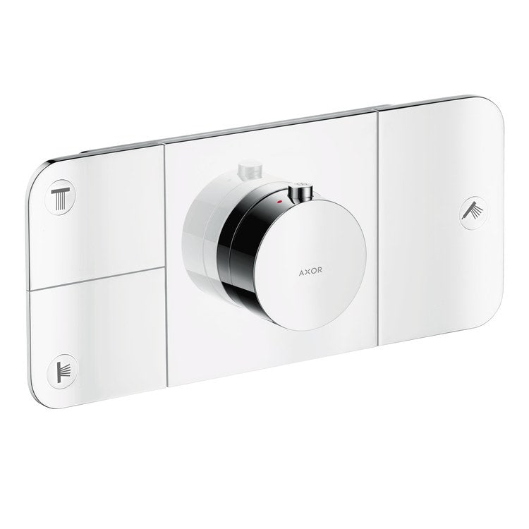 Thermostatic Trim One Module 3 Function 1 Knob Chrome Includes Escutcheon Handle - Image 1