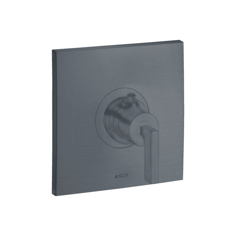 Thermostatic Trim Citterio High-Flow 1 Lever Brushed Black Chrome ADA for Rough 01850181 - Image 1