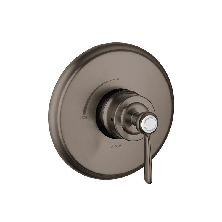 Pressure Balance Valve Trim Montreux round 1 Lever Brushed Black Chrome ADA 5.44 Gallons per Minute - Image 1
