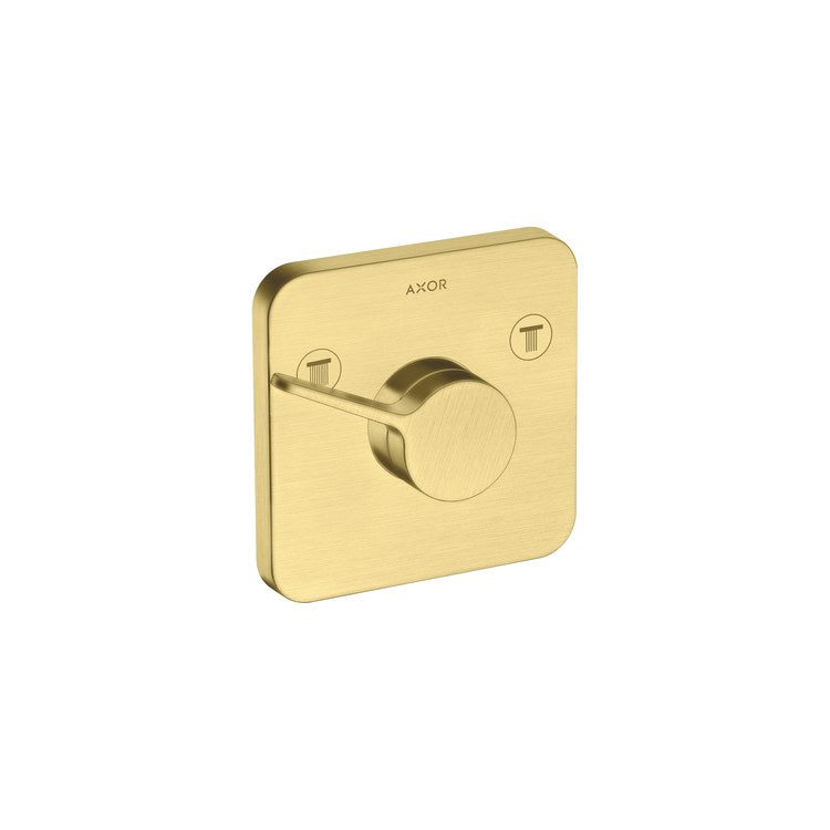 Diverter Trim One Trio Brushed Gold Optic 1 Lever ADA for Requires Rough 26434181/Basic Set 35361181 - Image 1