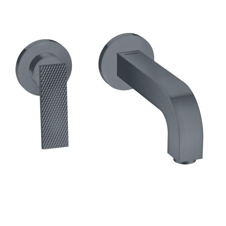 Faucet Trim Citterio Wall Mount Rhombic Cut 1 Lever Brushed Black Chrome ADA Rigid - Image 1