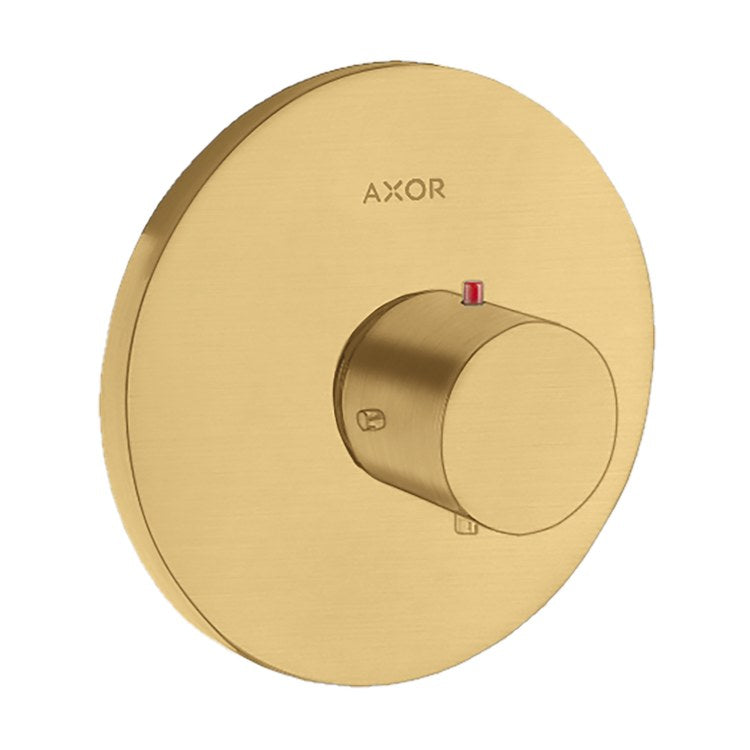 Thermostatic Trim Starck High-Flow 1 knob Brushed Gold Optic for Requires Rough 01850181 - Image 1