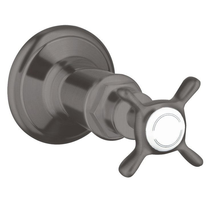 Volume Control Trim Montreux 1 Cross Brushed Black Chrome - Image 1