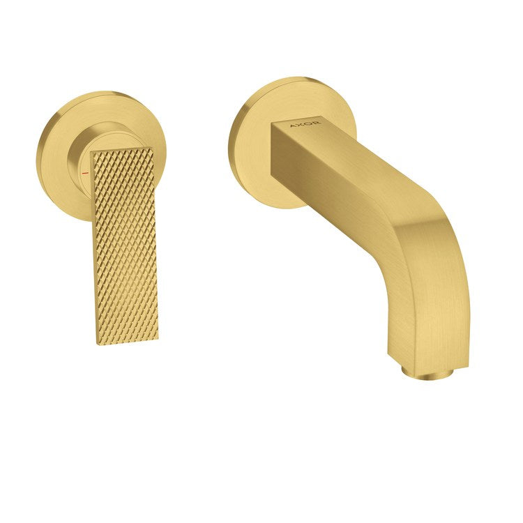Faucet Trim Citterio Wall Mount Rhombic Cut 1 Lever Brushed Gold Optic ADA Rigid - Image 1