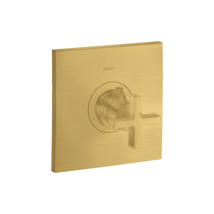 Thermostatic Trim Citterio High-Flow 1 Cross Brushed Gold Optic for Rough 01850181