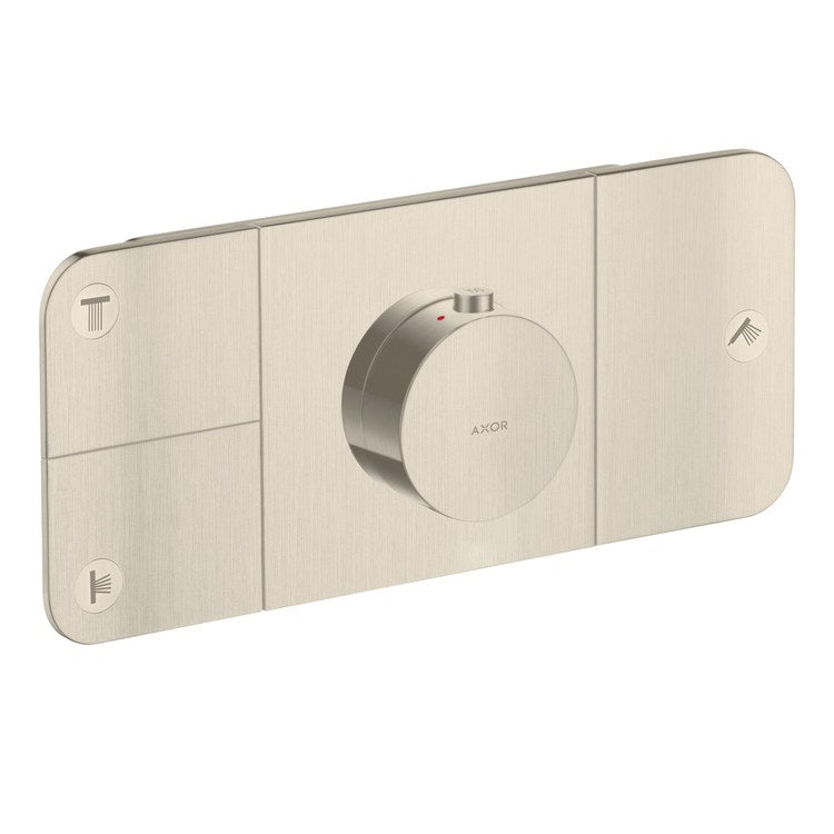 Thermostatic Trim One Module 3 Function 1 Knob Brushed Nickel for Requires Rough 45710181 - Image 1