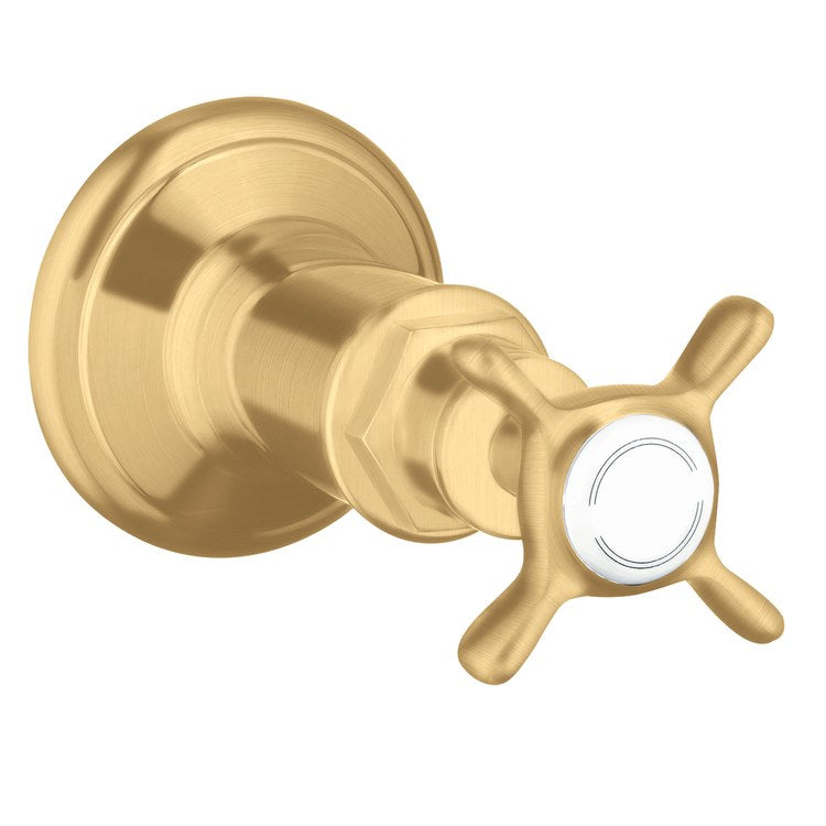 Volume Control Trim Montreux 1 Cross Brushed Gold Optic - Image 1