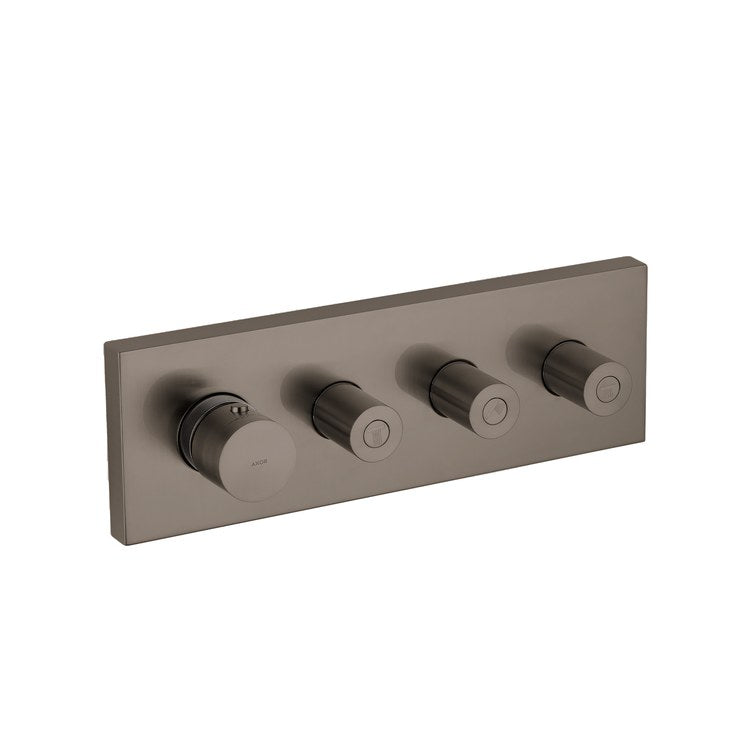 Thermostatic Trim ShowerSolutions Module 3 Function 4 Knob Brushed Black Chrome for Requires Rough 10750181