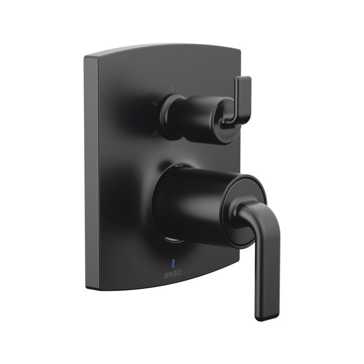 Diverter Trim Kintsu Pressure Balance Valve with Integrated 6 Function Matte Black 2 Less Handle ADA
