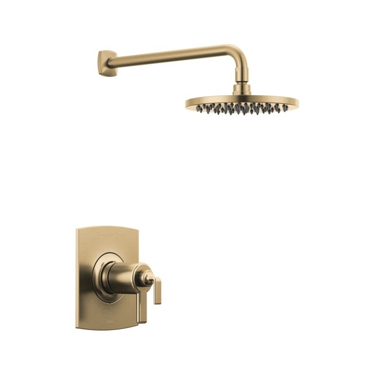 Thermostatic Trim Allaria TempAssure 2 Less Handle Brilliance Luxe Gold ADA 1.75 Gallons per Minute Brass - Image 1