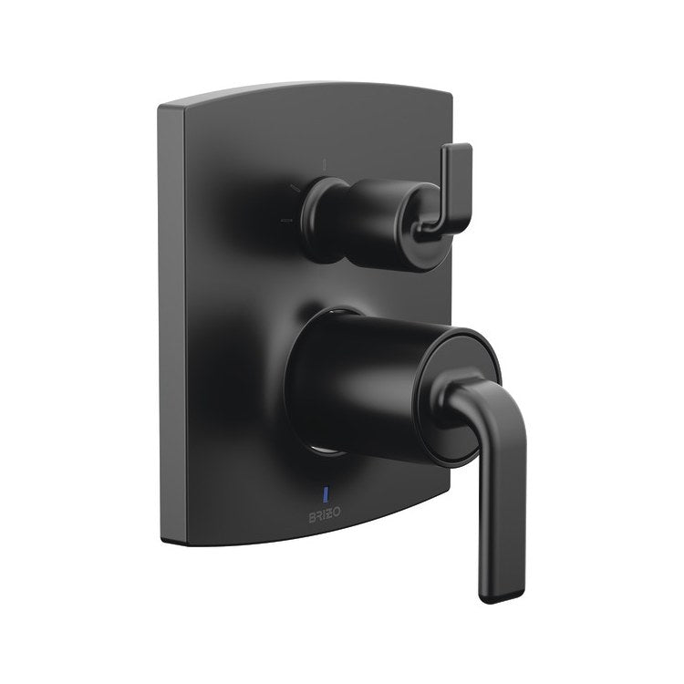 Diverter Trim Kintsu Pressure Balance Valve with Integrated 3 Function Matte Black 2 Less Handle ADA