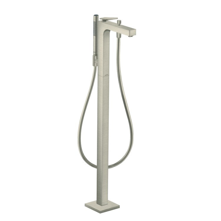 Tub Filler Trim Citterio Freestanding with Wand Rhombic Cut 1 Lever Brushed Nickel - Image 1