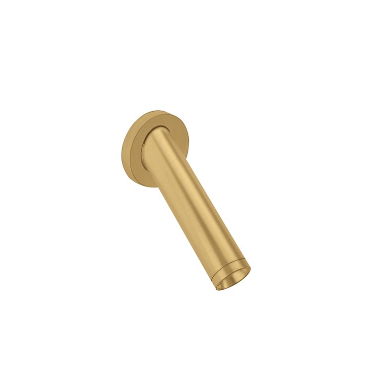 Tub Spout Starck Non-Diverter Brushed Gold Optic 4-3/4 Inch Brass 1/2 Inch NPT - Image 1