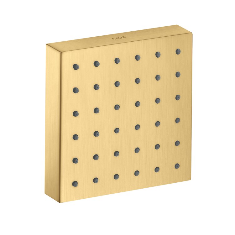 Body Spray ShowerSolutions Brushed Gold Optic Square Module 5 Inch 1 Function 1.5 Gallons per Minute 1/2 Inch NPT