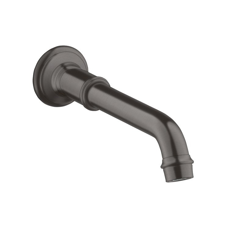 Tub Spout Montreux Non-Diverter Brushed Black Chrome 6-3/4 Inch Brass 1/2 Inch NPT - Image 1